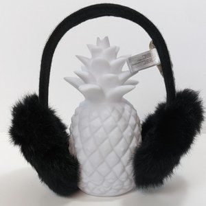 Michael Kors Fur Earmuffs Black